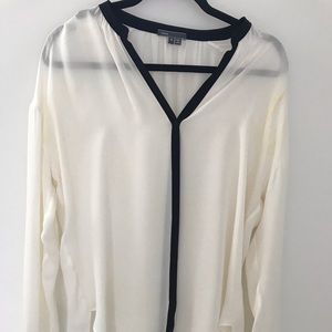 Vince button down silk blouse